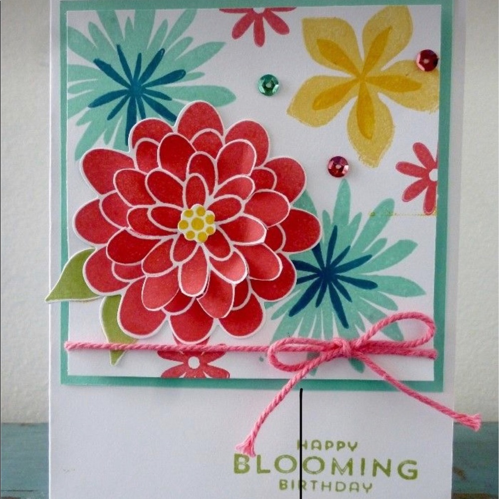 Stampin’ Up “Flower Patch” Photopolymer stamp set.
